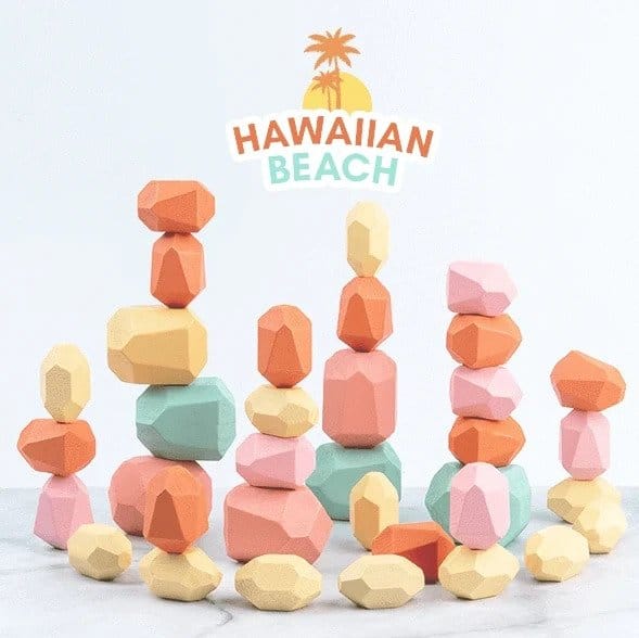 Wooden Stone Stacking Blocks - Image 3