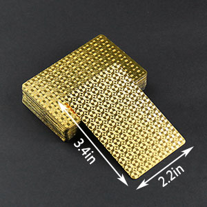 24k Gold Foil Playing Poker