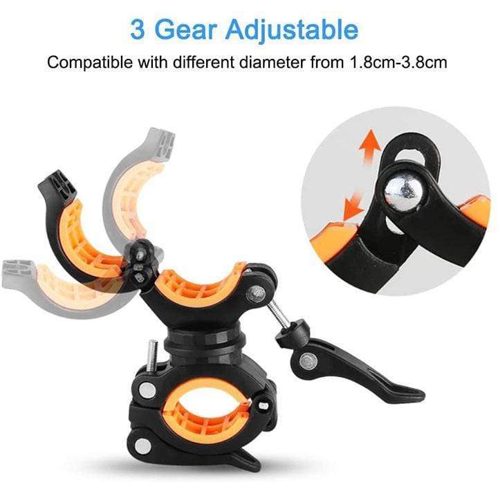 360-Degree Rotation Bicycle Light Mounting Holder - Image 4