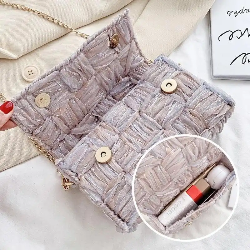 Flowery Chiffon Ribbon Handbag DIY Kit - Image 4
