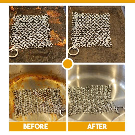 Stainless Steel Chainmail Scrubber - Image 4