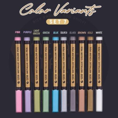 Metallic Marker Pens (10PCS)