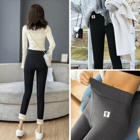 Super Thick Cashmere Wool Leggings - Image 6