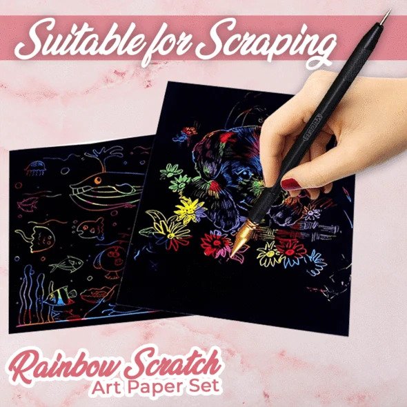 Rainbow Scratch Art Paper Set - Image 5