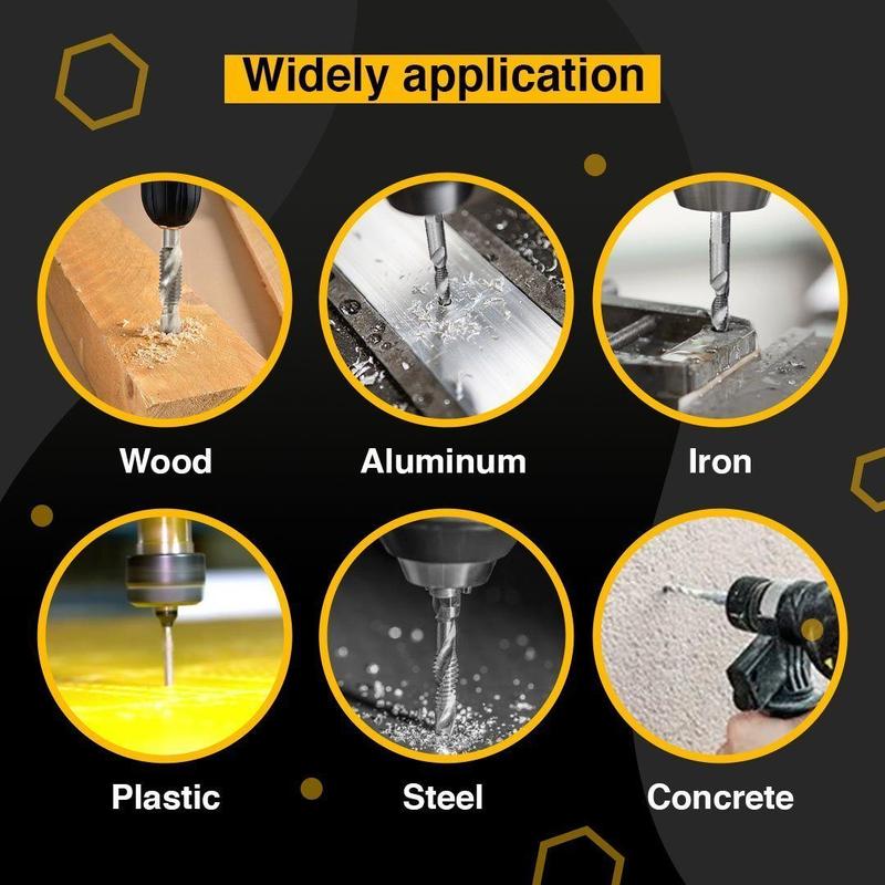 6pcs Thread Tap Drill Bits Set - Image 6