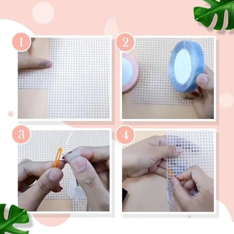 Flowery Chiffon Ribbon Handbag DIY Kit - Image 7