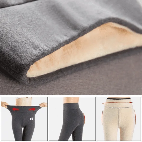 Super Thick Cashmere Wool Leggings - Image 7