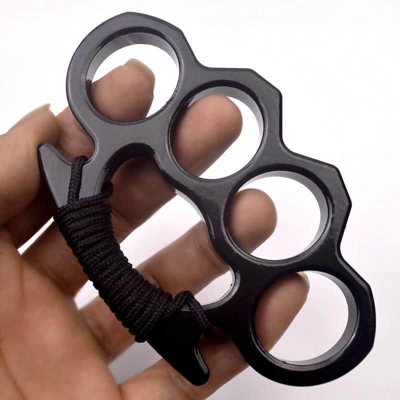 Metal Knuckles Self-defense Finger Fist Buckle Gloves - Image 7