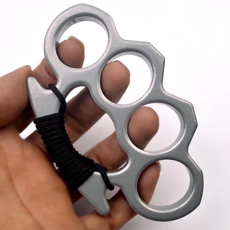 Metal Knuckles Self-defense Finger Fist Buckle Gloves - Image 8