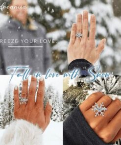 Ladreamia Rotatable Snowflake Ring