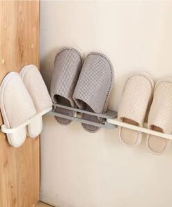Wall Mounted Folding Slippers Rack