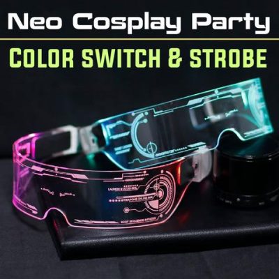Cyberpunk LED Visor Glasses