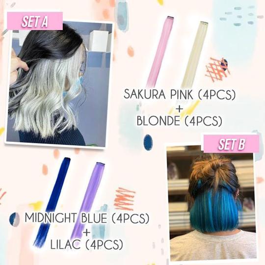 The Hairdrobe Colored Clip-in Extensions Set - Image 6