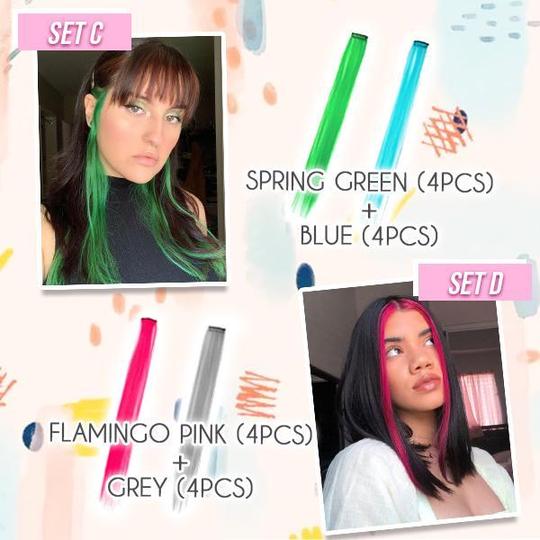 The Hairdrobe Colored Clip-in Extensions Set - Image 7