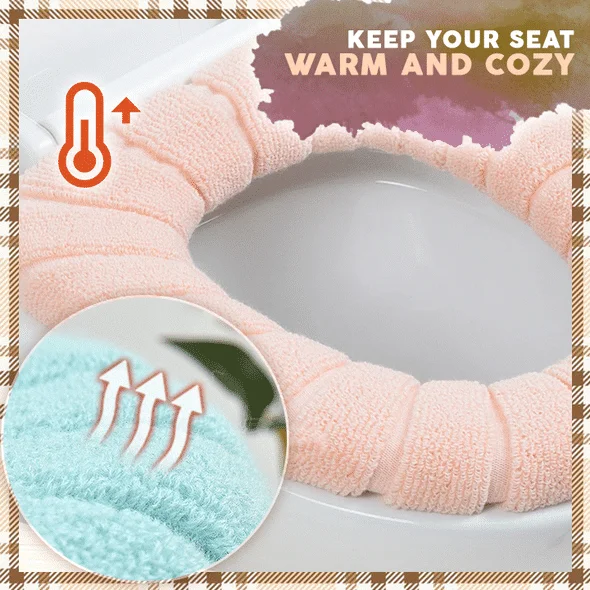 Velvet Toilet Seat Warm Cover - Image 2
