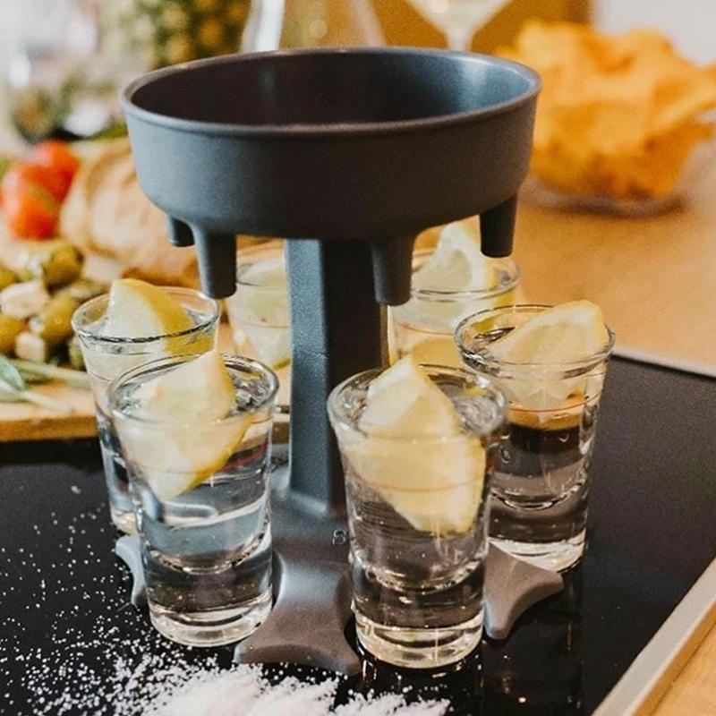 6 Shot Glass Dispenser and Holder - Image 3