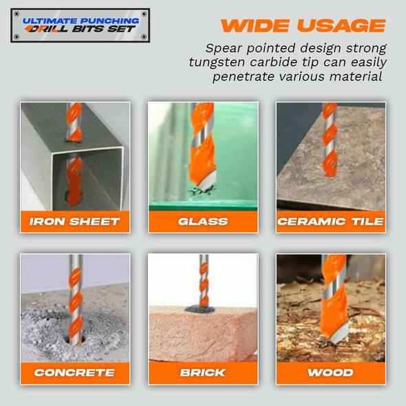 Ultimate Punching Drill Bits Set (5pcs) - Image 3