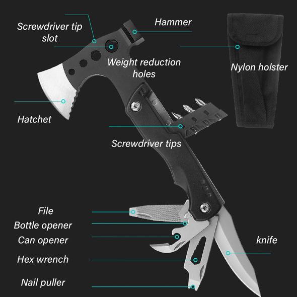 9 in 1 Ultralight Survival Axe - Image 5