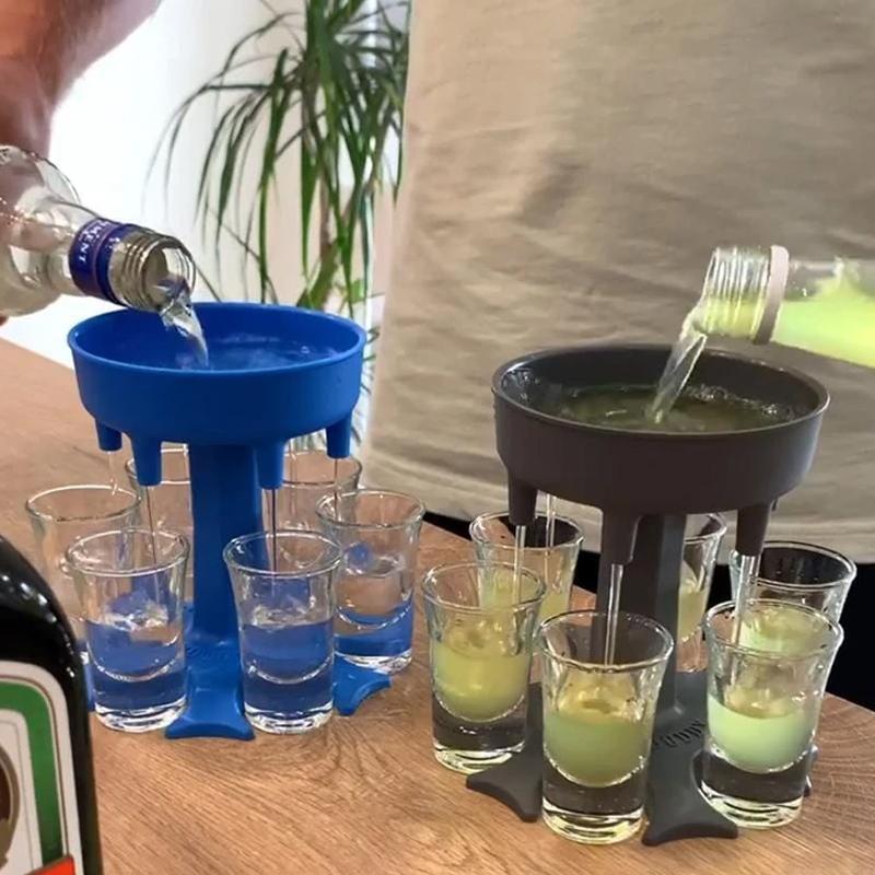 6 Shot Glass Dispenser and Holder - Image 6