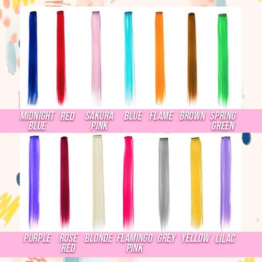 The Hairdrobe Colored Clip-in Extensions Set - Image 5