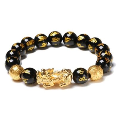 Black Obsidian Wealth Bracelet,Feng shui black obsidian bracelet,black obsidian bracelet,feng shui bracelet,obsidian bracelet
