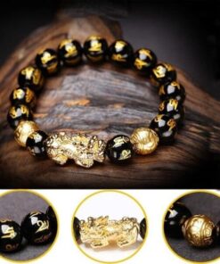 Black Obsidian Wealth Bracelet
