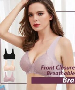 Front Closure Breathable Bra