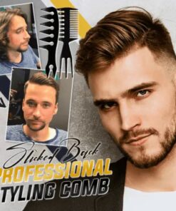 Slicked-Back Professional Styling Comb For Men