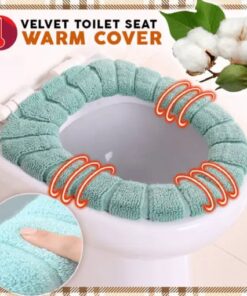 Velvet Toilet Seat Warm Cover