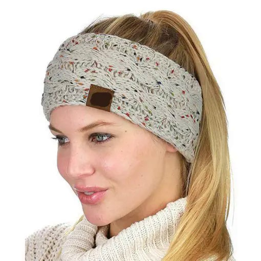 Colorful Knitted Crochet Twist Headband