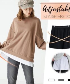 Adjustable Layering Fake Top Lower Sweep