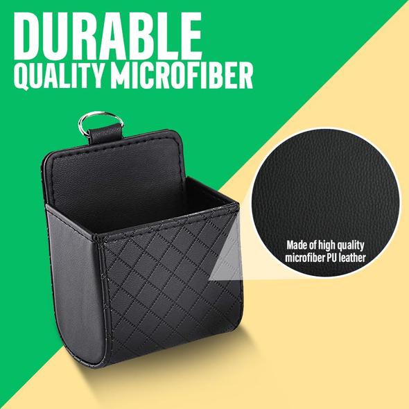 Car Leather Storage Basket - Image 5