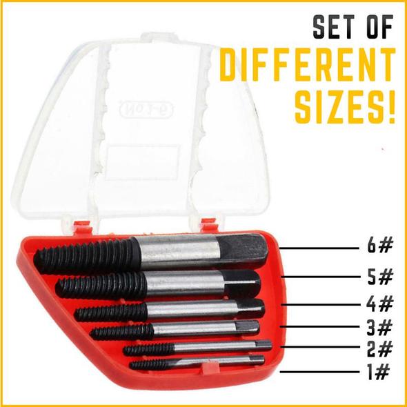 MasterFix Broken Screw Extractor (Set of 6) - Image 6