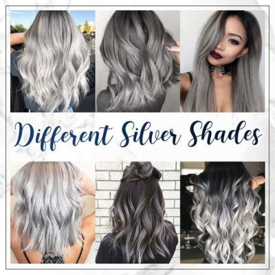 Silver Grey Hair Color Wax