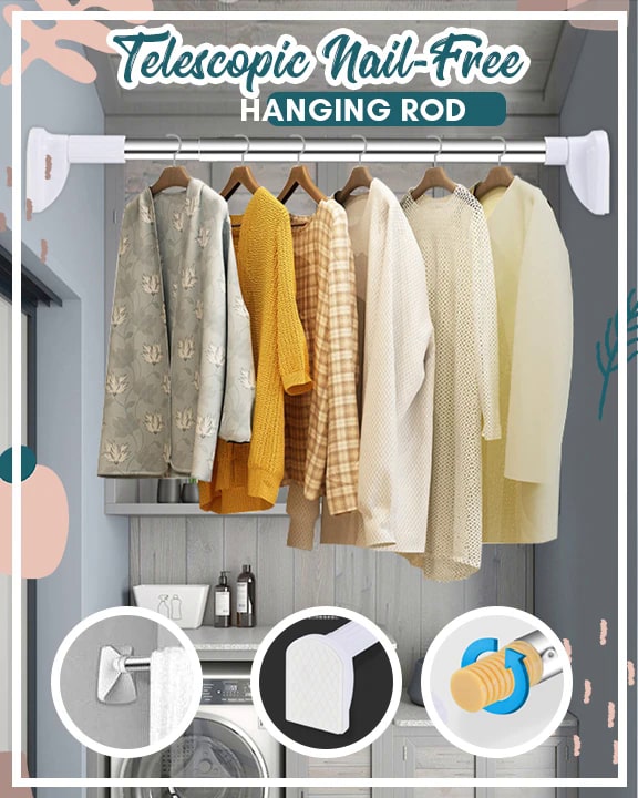 Telescopic Nail-free Hanging Rod - Image 2
