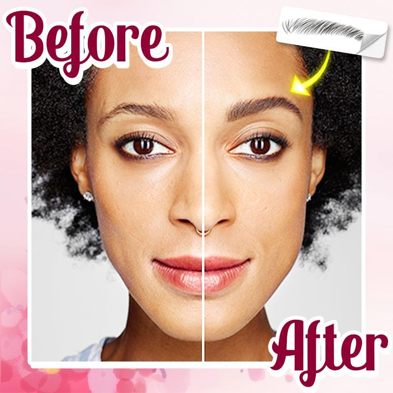 4D Hair-Like Eyebrows Stamp (10 pairs) - Image 2