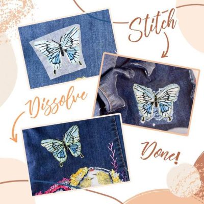 Water-Soluble Stitching Paper Set (Set of 5)