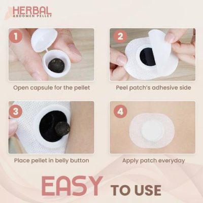 Herbal Abdomen Pellet (10/30 Packs),slim patch,slime patch,himitsu slimming patch,chinese slim patch