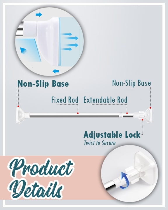 Telescopic Nail-free Hanging Rod - Image 4