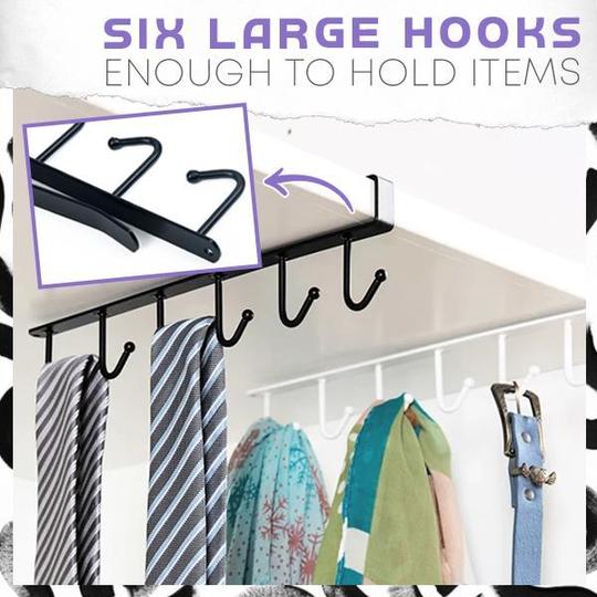 Under-Cabinet Hanger Rack (6 Hooks) - Image 6