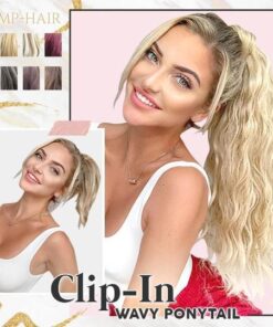 Pump-Hair Clip In Wavy Ponytail
