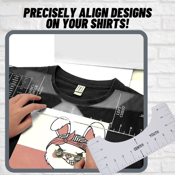 Sewist T-Shirt Ruler Guide Set (4pcs) - Image 3