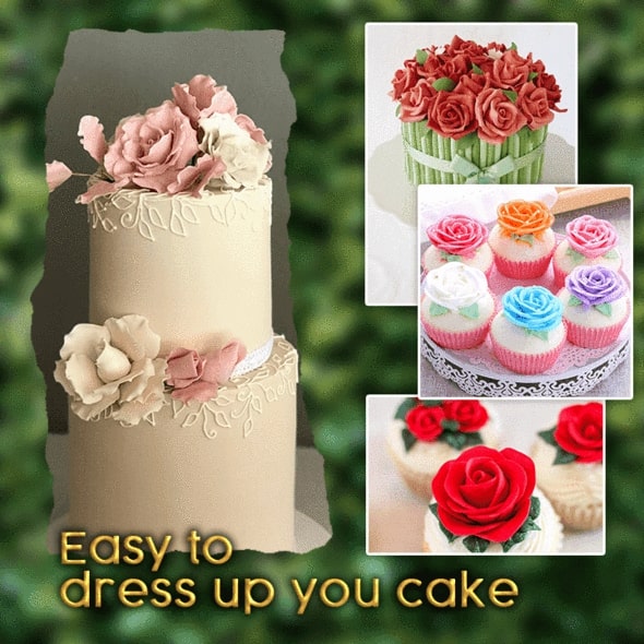 3D Rose Fondant Cutter (set of 3) - Image 5