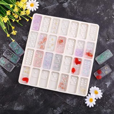 Craftezo Domino Resin Mold,dominoes resin mold,domino mold resin,domino silicone mold,mold dominos