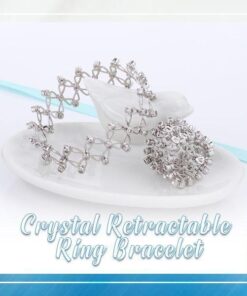Crystal Retractable Ring Bracelet