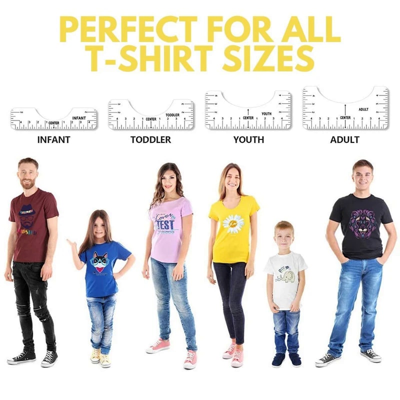 Sewist T-Shirt Ruler Guide Set (4pcs) - Image 5