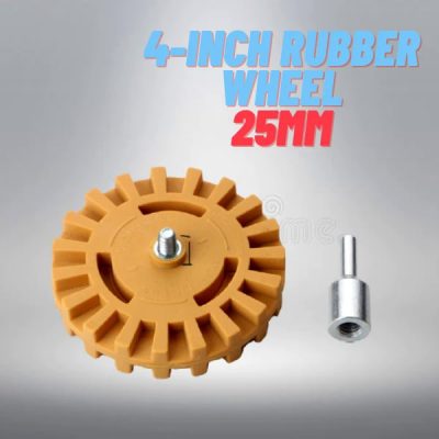 MasterWheel Boat Decals Remover,4 rubber wheels,rubber roller wheels,small solid wheels,4 inch wheels