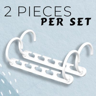 2-Way Smart Hangers (Set of 2),clothes hanger,space-saving hangers,clip hangers,pants hangers