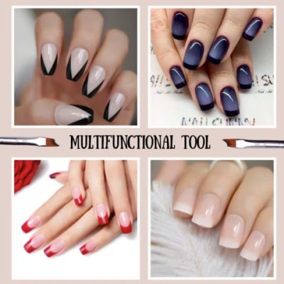 FrenchTip Oblique Nail Brush,Nail Brush,acrylic nail brush,best nail brush,nail brush set