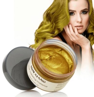  color wax,natural color,paint wax,hair is damp,Magic Hair Dye Temporary Color Wax